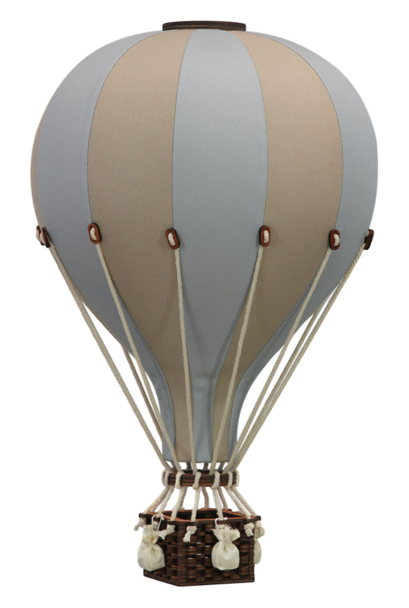 Blue & Brown Hot Air Balloon Decoration | Perfect for Nursery & Kids Room