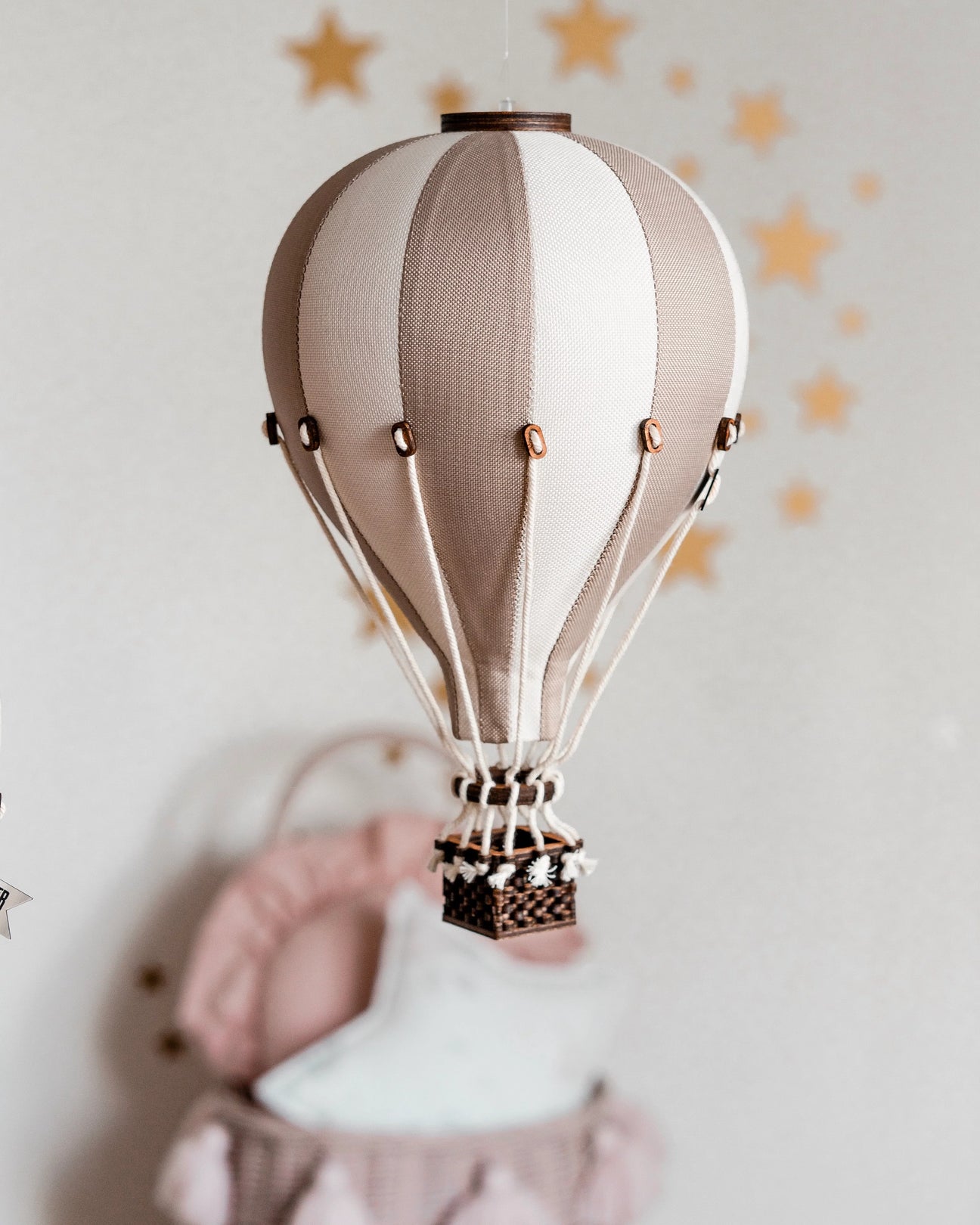Hot Air Balloon in beige Medium